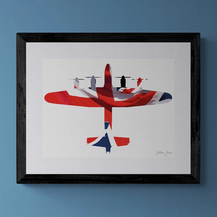 Avro Lancaster Union Flag Print – Limited & Open Edition British Military Art