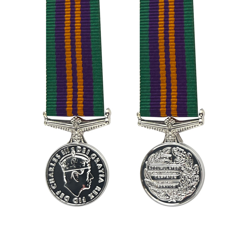 Accumulated Campaign Service Post 2011 Miniature Medal