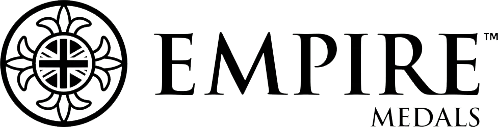The empire medals logo on a clear background