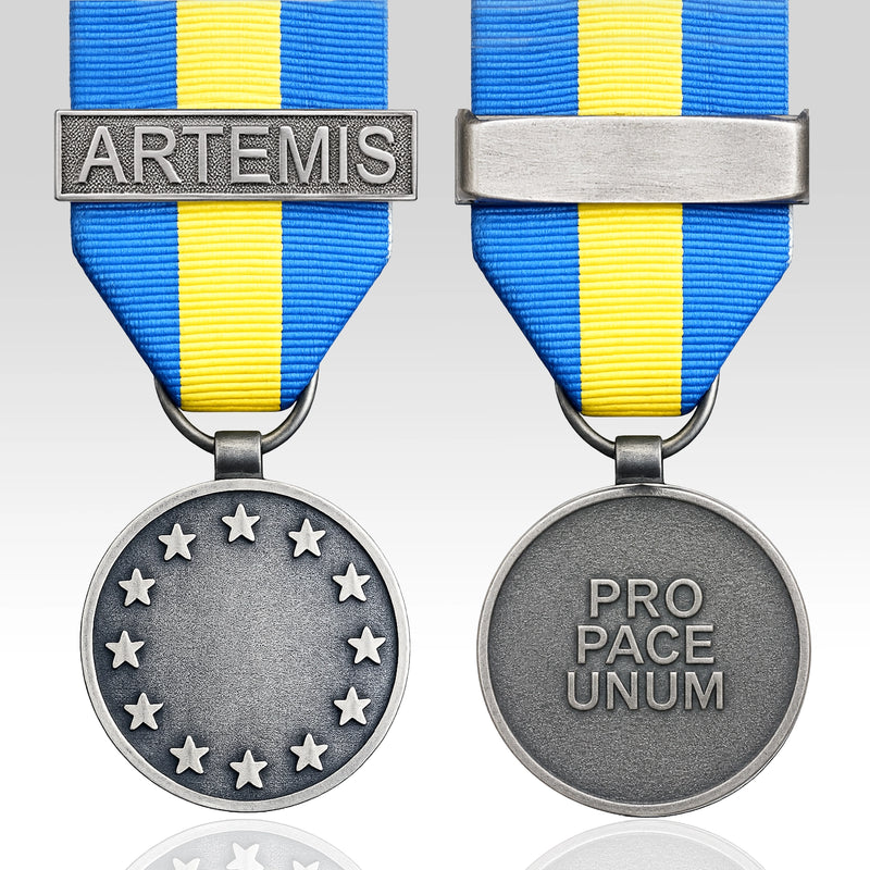 EU - ESDP Full Size Medal with Artemis clasp available from Empire Medals