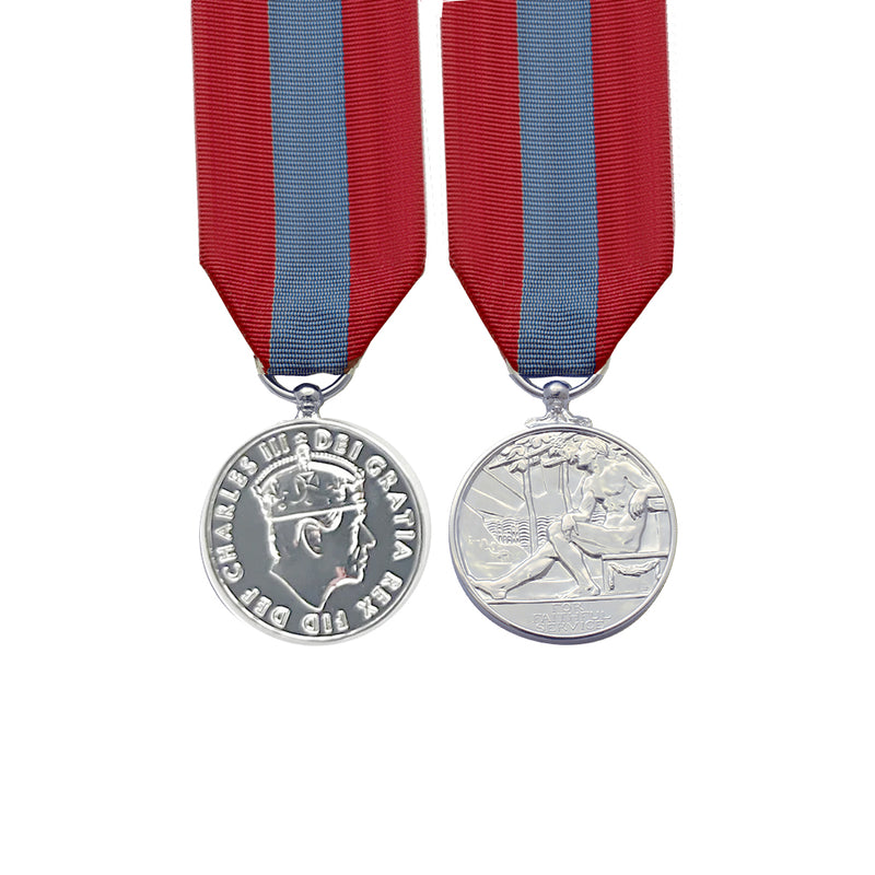 Imperial Service Miniature Medal King Charles III