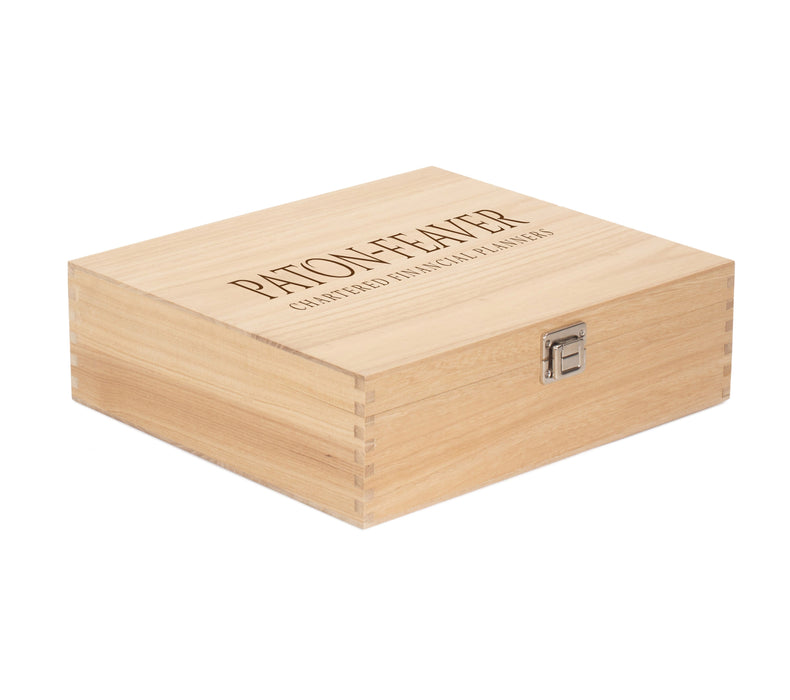 Custom Wooden Wine Box for 3 Bottles