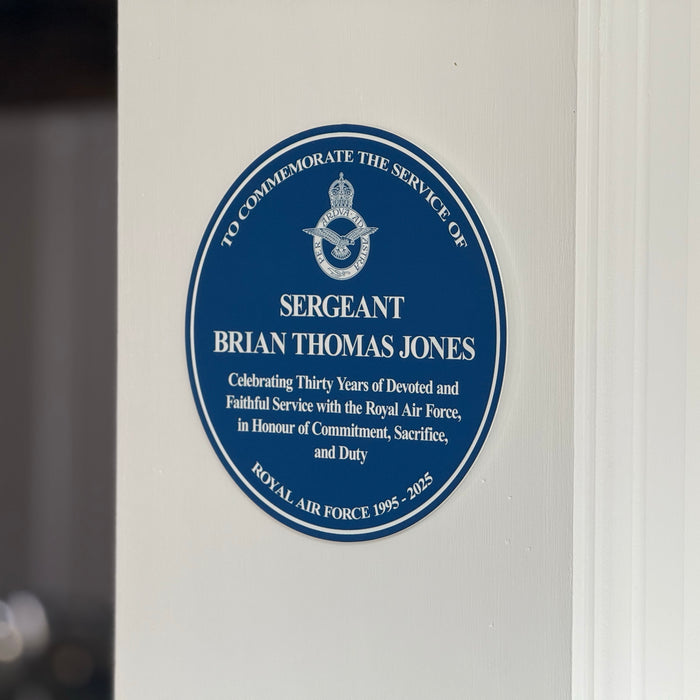 Military Service Heritage Plaque – Custom Engraved Military Commemoration Sign (23cm, Acrylic, UV-Resistant)