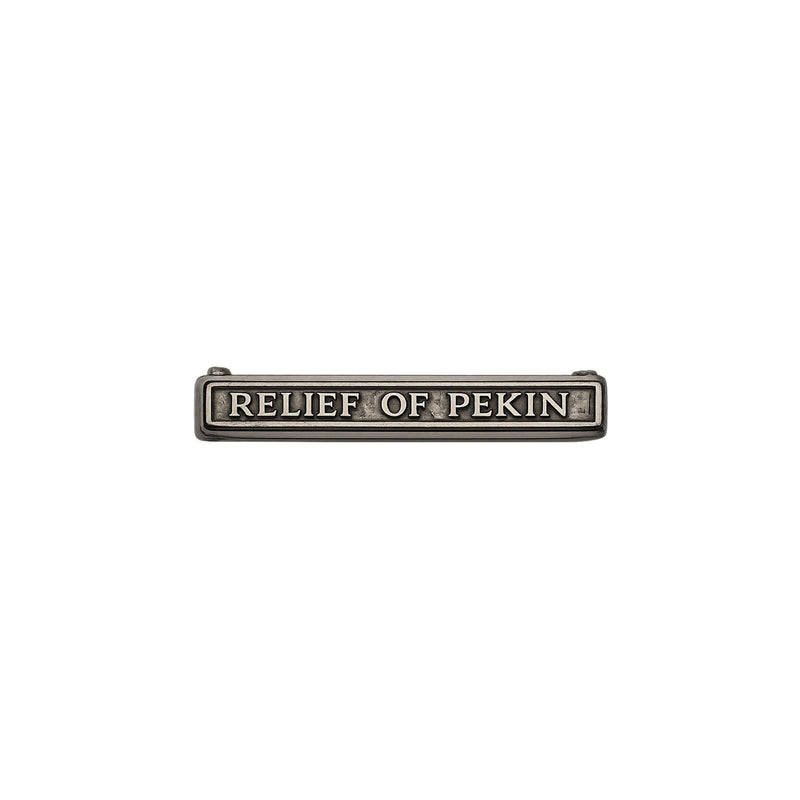 relief of pekin miniature clasp on a white background