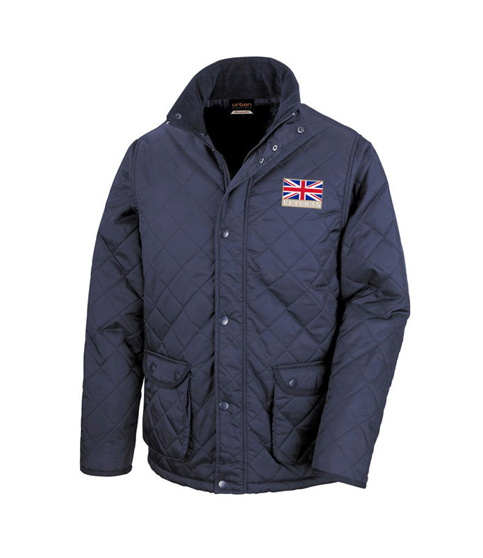 Cheltenham Quilted Jacket with Printed Military Badge