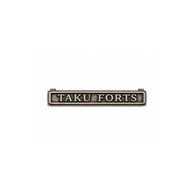 taku forts miniature bar on a white background