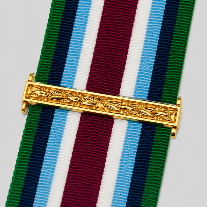 Gold Wider Service Medal Award Bar (Full Size)