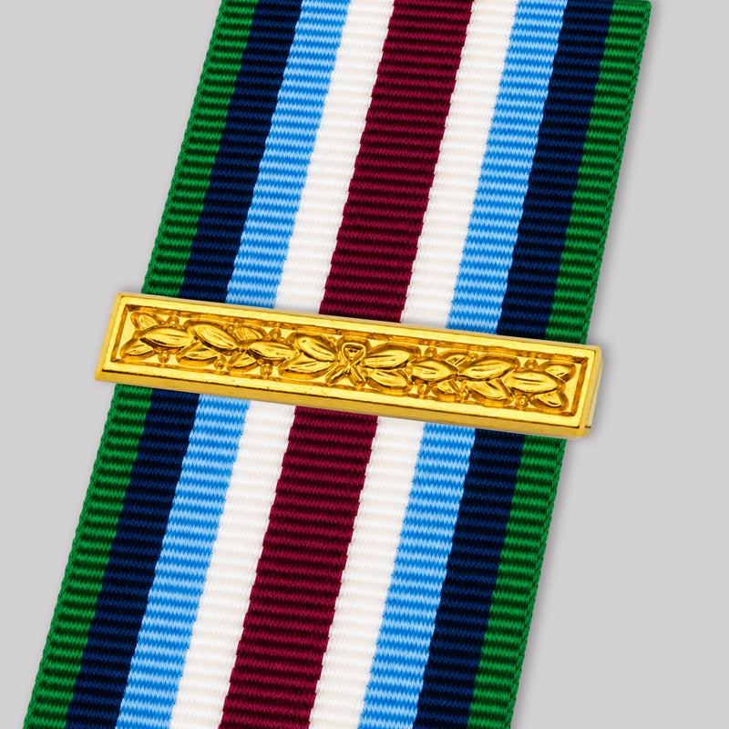 Gold Wider Service Medal Award Bar (Miniature)