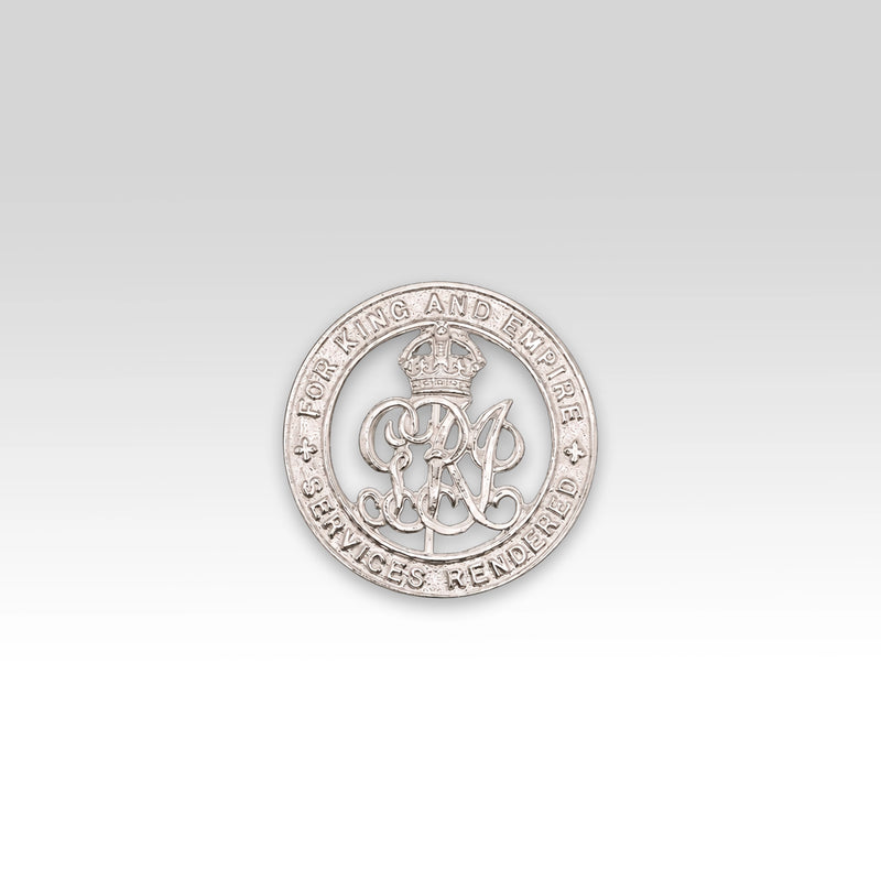 WW1 Silver War Badge Replica – Services Rendered Badge