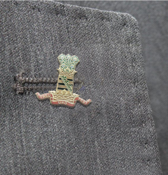 11th Hussars Lapel Badge