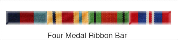 Medal Ribbon Bar for 4 Medals