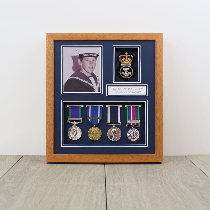 Frame for Medal, Cap Badge & Photograph