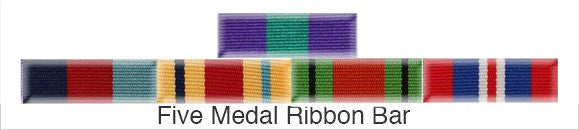 Medal Ribbon Bar for 5 Medals