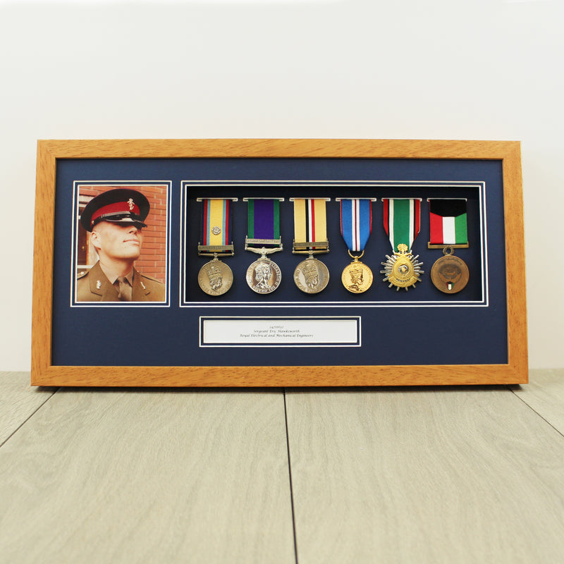 Frame for 6 Medals and a Photograph