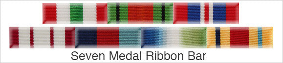 Medal Ribbon Bar for 7 Medals