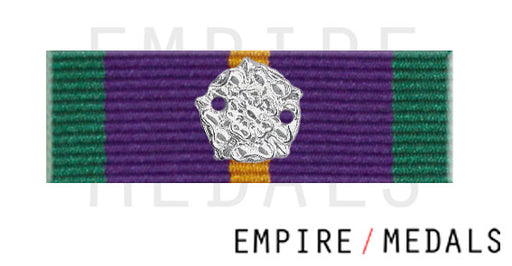 Accumulated Campaign Service Pre 2011 Ribbon Bar With Silver Rosette