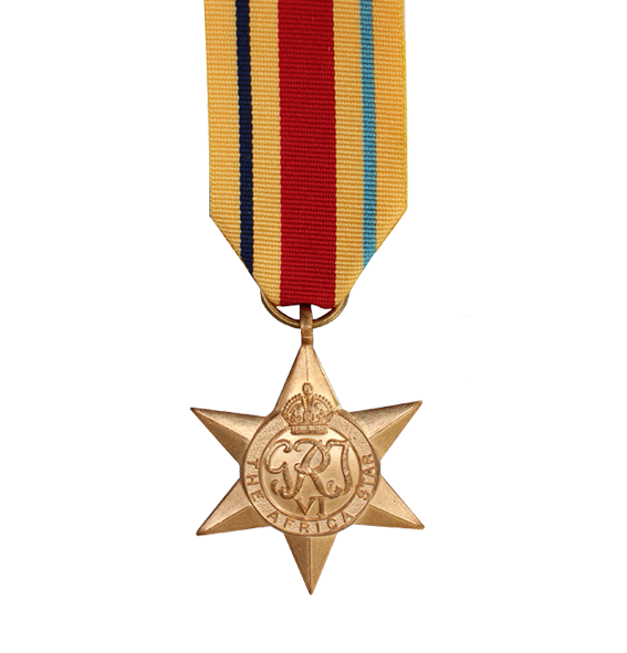 WW2 Africa Star Medal and Ribbon
