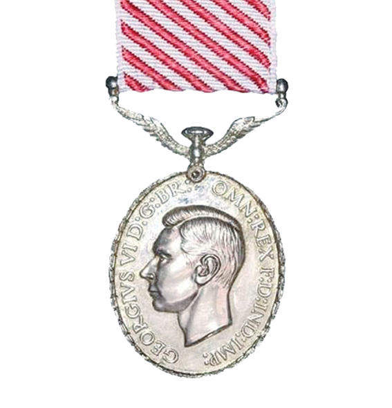 The George VI Air Force Full Size Medal and Ribbon