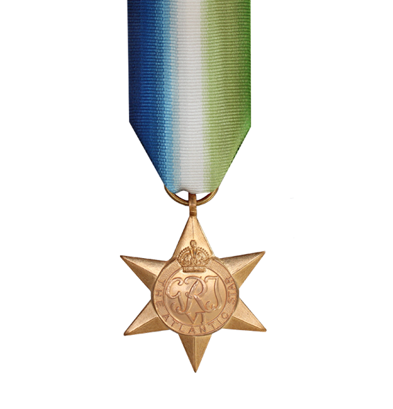 WW2 Atlantic Star Medal and Ribbon