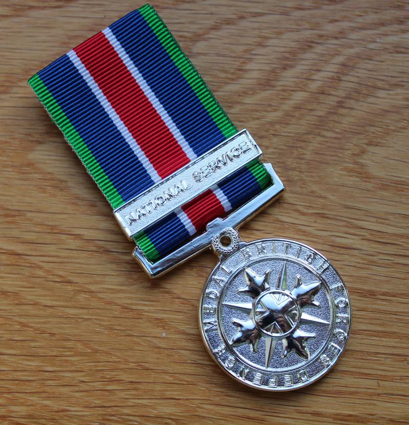 National Service British Forces Defence Miniature Medal