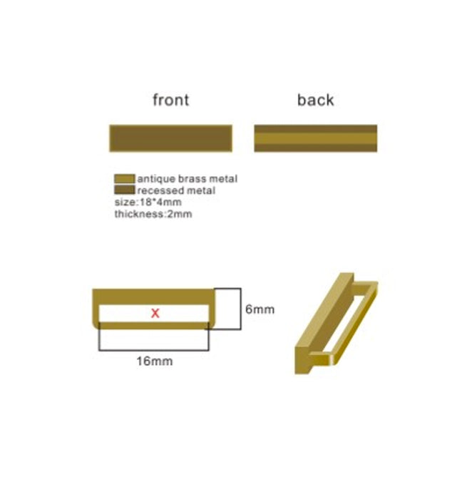 Engraved Medal Clasp - Miniature - Bronze