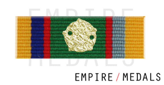Cadet Forces Medal Ribbon Bar with Gold Rosette