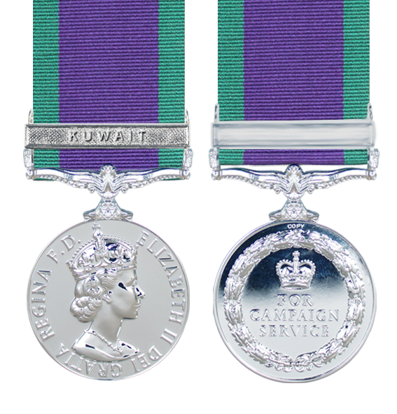 General Service Medal 1962 with Kuwait Clasp