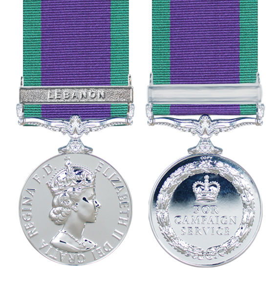 General Service Medal 1962 with Lebanon Clasp