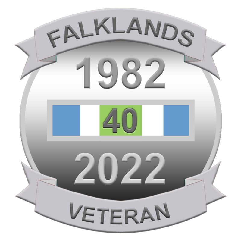 Falklands Veteran 40th Anniversary Lapel Pin