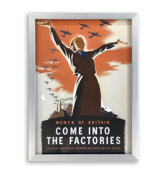 Come In To Our Factories Framed Poster