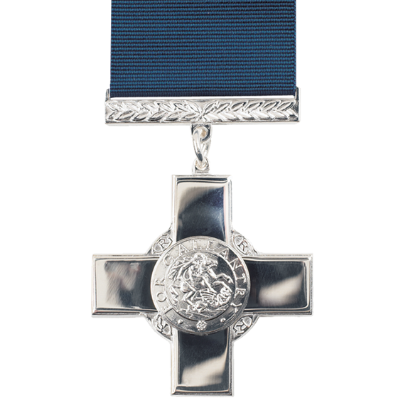 the George cross full size medal and ribbon