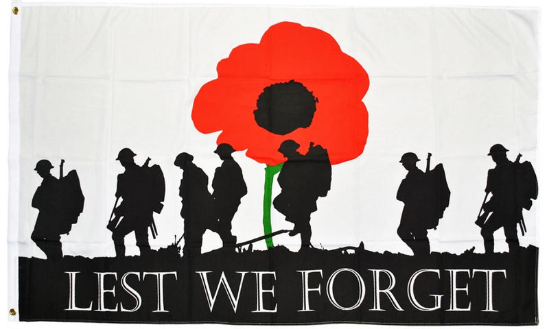 Lest We Forget Army Flag