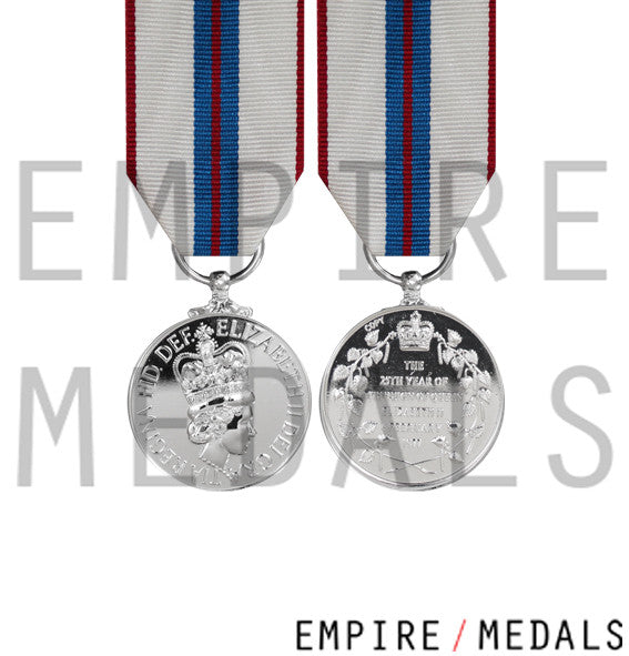Queens Silver Jubilee Miniature Medal