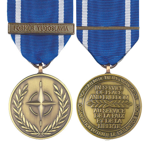 Nato Former Yugoslavia Full Size Medal