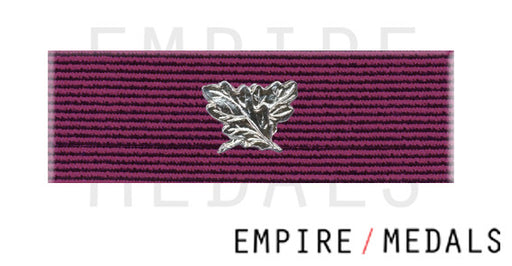 BEM Military first type Ribbon Brooch Bar with laurel leaf