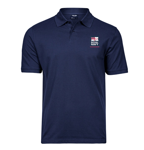 Military Printed Polo Shirt - Navy Blue