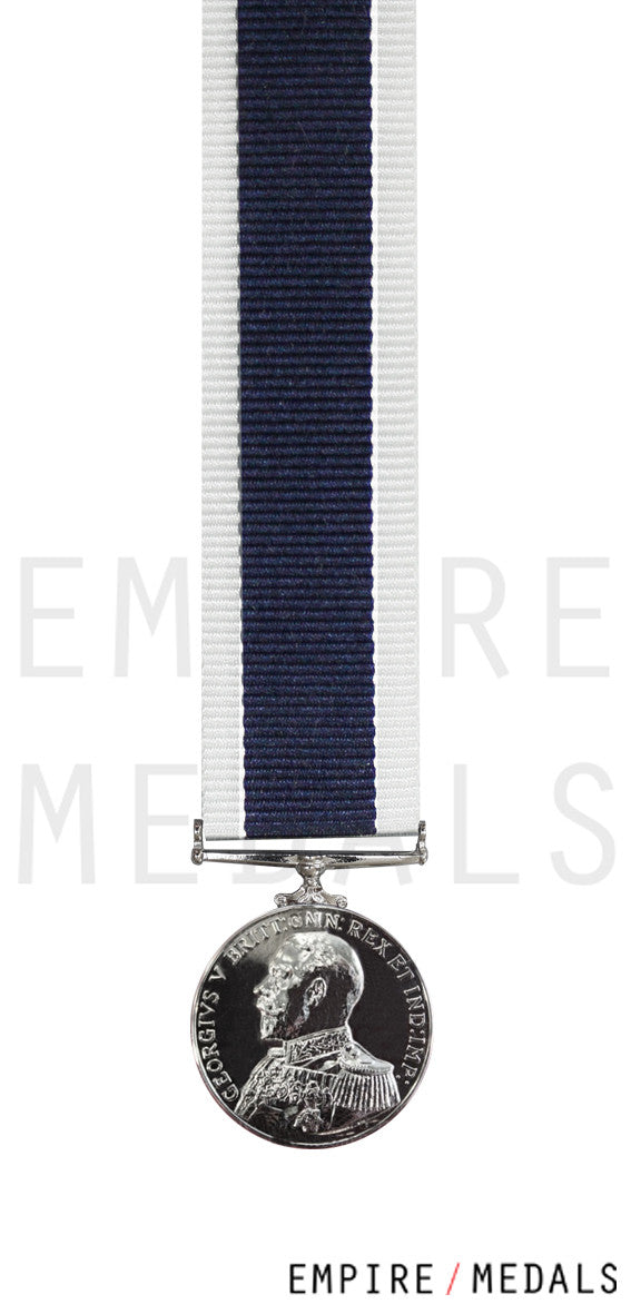 Royal Navy Long Service Miniature Medal GV Admirals Uniform