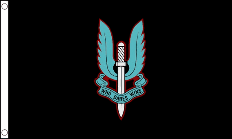Special Air Service (SAS) Black Flag - 3ft X 2ft