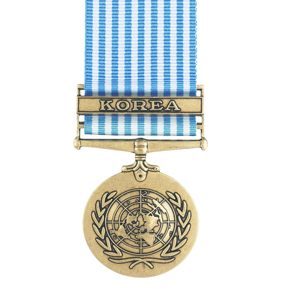 the UN Korea full size replica medal