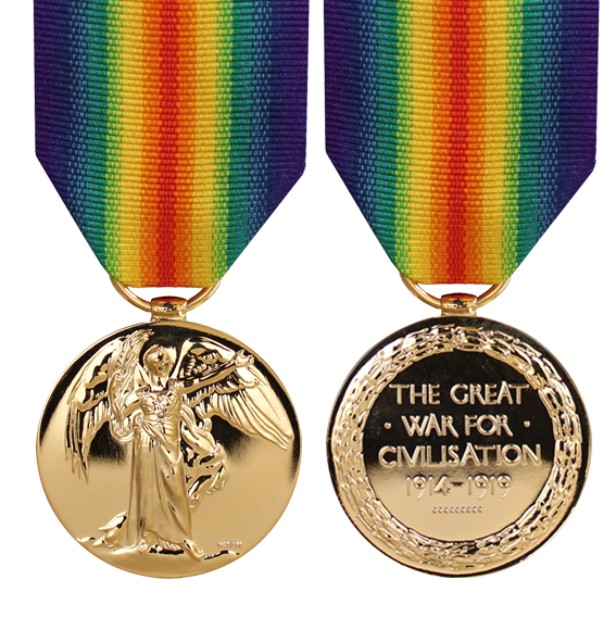 The Victory Medal Full Size with Ribbon