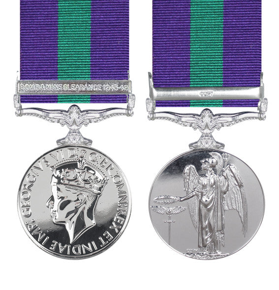 General Service Medal Bomb & Mine Clearance 1945-49