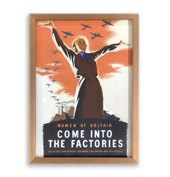 Come In To Our Factories Framed Poster