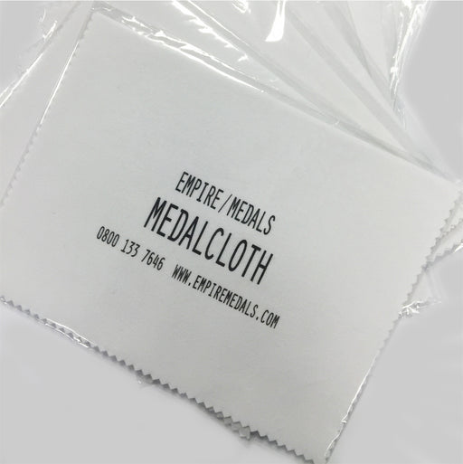 Medal polishing cloths bagged