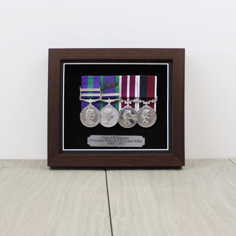 Medal Display Case for 3 to 4 Medals
