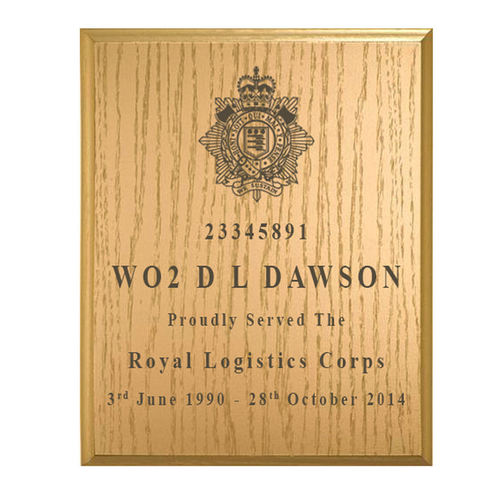 Military Service Plaque