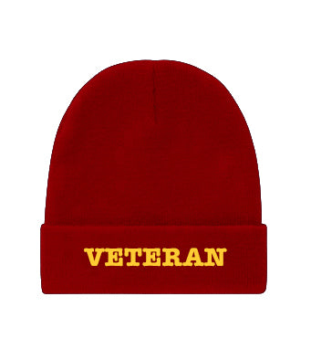Veteran Embroidered Beanie Hat